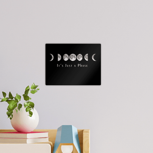 Just a Phase Wall Tile | Kate's Clothing Glossy White Wood Decor