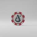 Poker chip ball marker