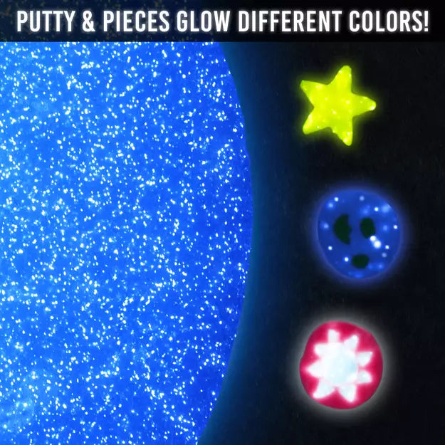 Crazy Aaron's Total Eclipse Thinking Putty – Multi-Color Glow Fidget Toy