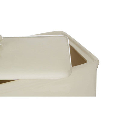 Orsina Vintage Home Cream Ceramic Bread Bin | Farmhouse Kitchen Storage