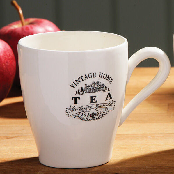 Orsina Vintage Home Cream Tea Mug – Ceramic Farmhouse Coffee Cup