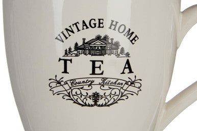 Orsina Vintage Home Cream Tea Mug – Ceramic Farmhouse Coffee Cup