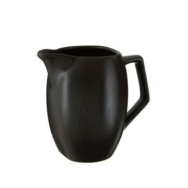 Orsina Black Ceramic Milk Jug – Modern Drip-Free Creamer Pitcher