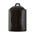 Orsina Black Stoneware Coffee Canister – Matte Ceramic Storage Jar