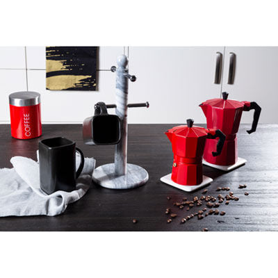 Orsina Black Text Ceramic Mug – Modern Minimalist Coffee Cup