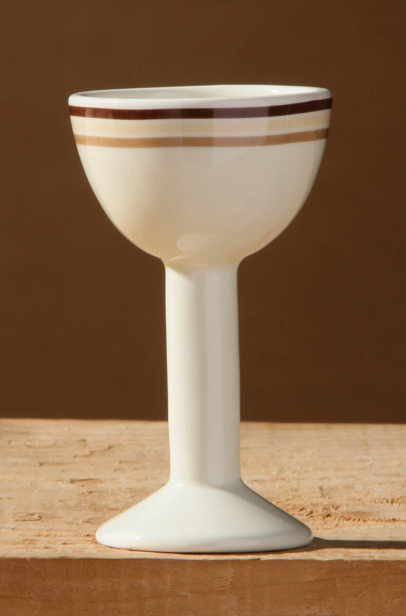 Orsina Neapolitan Striped Ceramic Egg Cups – Set of 2 Breakfast Cups