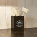 Orsina Vintage Home Black Ceramic Utensil Holder with 6 Cooking Tools