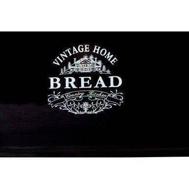 Orsina Vintage Home Black Dolomite Bread Crock – Ceramic Bread Bin
