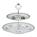 Orsina Kate Royal Wedding Cake Stand – Blue Patterned Porcelain