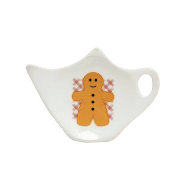 Orsina Gingerbread Man Teabag Tidy – Festive Kitchen Countertop Holder