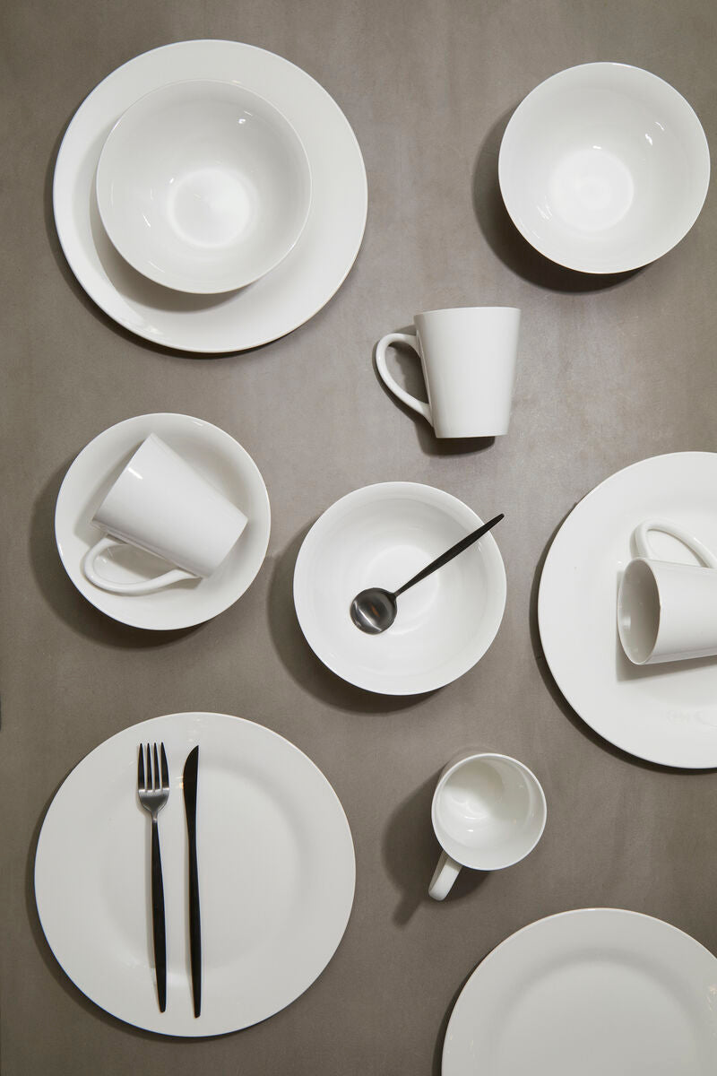 Orsina Elmira 12 Piece White Porcelain Dinner Set | Modern Tableware