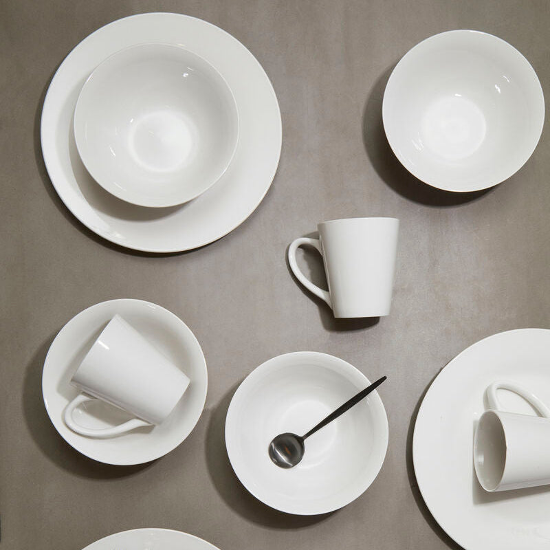 Orsina Elmira 12 Piece White Porcelain Dinner Set | Modern Tableware