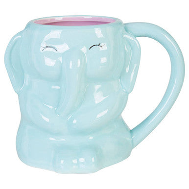 Orsina Gigil Elephant Mug – Green Ceramic Kids Cup with Easy-Hold Handle