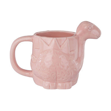 Orsina Gigil Dinosaur Mug – Pink Textured Kids Cup with Wide Handle