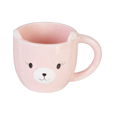 Orsina Gigil Bear Mug – Pink Ceramic Novelty Cup for Kids and Adults