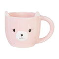 Orsina Gigil Bear Mug – Pink Ceramic Novelty Cup for Kids and Adults