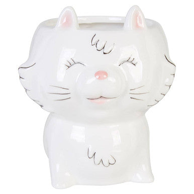 Orsina Gigil White Cat Mug – Ceramic Novelty Coffee Cup with Tail Handle