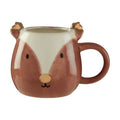 Orsina Rudy Reindeer Mug – 500ml Brown Porcelain Festive Coffee Cup