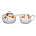 Orsina Orchard Fruits Orange Grove Sugar and Cream Set | Ceramic Tableware