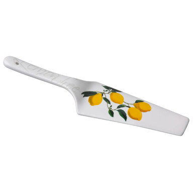 Orsina Orchard Fruits Lemon Tree Cake Slice – White Ceramic Server