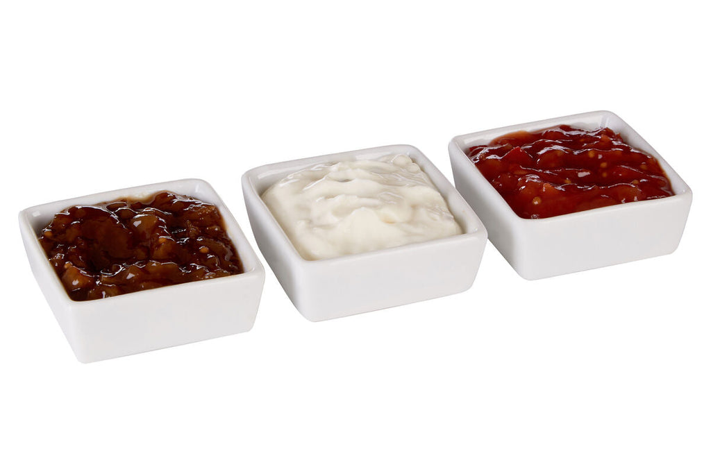 Orsina Dela Set of 3 White Ceramic Antipasti Serving Dishes | Modern