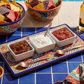 Orsina Dela Set of 3 White Ceramic Antipasti Serving Dishes | Modern