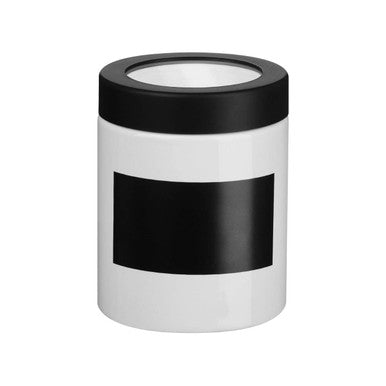 Orsina Chalkboard Small Canister – Black and White Kitchen Storage