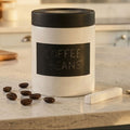 Orsina Chalkboard Small Canister – Black and White Kitchen Storage