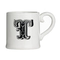 Orsina Carnival Ceramic Mug – White Coffee Cup with Black Lettering