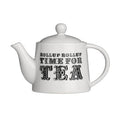 Orsina Carnival White Ceramic Teapot – Drip-Free Spout for Afternoon Tea