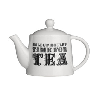 Orsina Carnival White Ceramic Teapot – Drip-Free Spout for Afternoon Tea