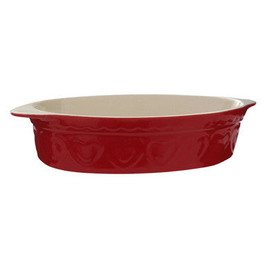 Orsina Red Ceramic Baking Dish – 1400ml Oval Oven-to-Table Server