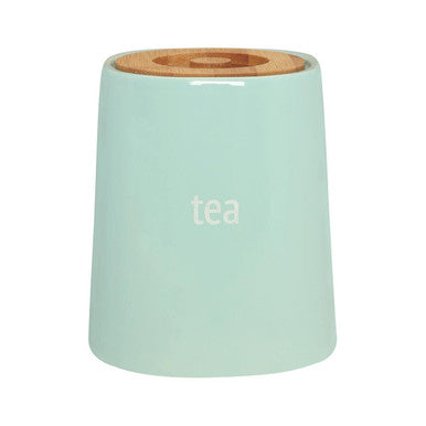 Orsina Fletcher Blue Ceramic Tea Canister – Airtight Kitchen Storage Jar
