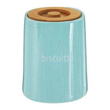 Orsina Fletcher Blue Ceramic Biscuit Canister – Airtight Cookie Jar