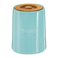 Orsina Fletcher Blue Ceramic Biscuit Canister – Airtight Cookie Jar