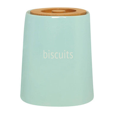 Orsina Fletcher Blue Ceramic Biscuit Canister – Airtight Cookie Jar