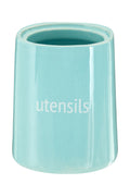 Orsina Fletcher Blue Ceramic Utensil Holder – Kitchen Tool Crock