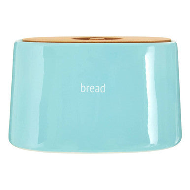 Orsina Fletcher Blue Ceramic Bread Bin | Kitchen Countertop Storage