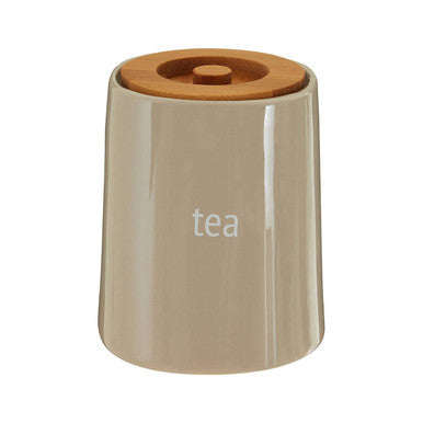 Orsina Fletcher Beige Ceramic Tea Canister – Airtight Kitchen Storage