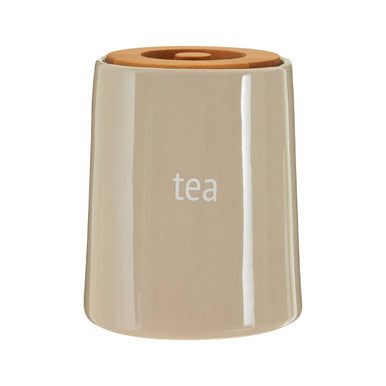 Orsina Fletcher Beige Ceramic Tea Canister – Airtight Kitchen Storage
