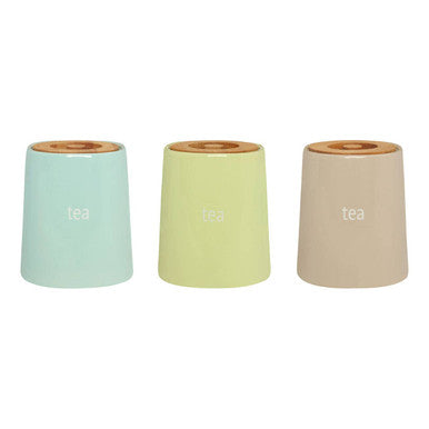 Orsina Fletcher Beige Ceramic Tea Canister – Airtight Kitchen Storage