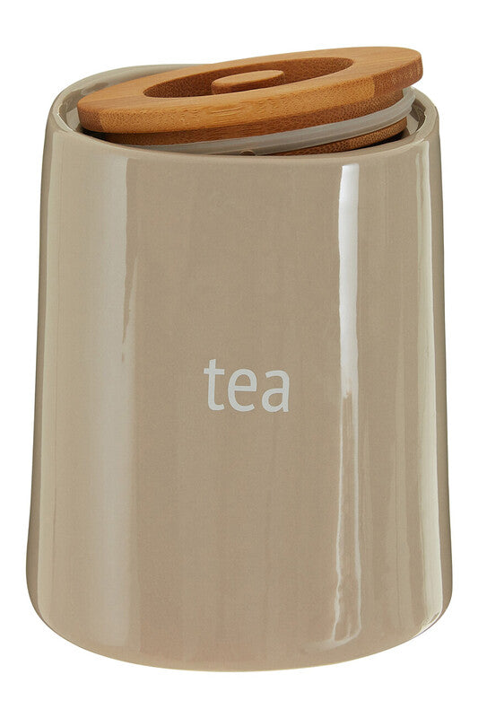 Orsina Fletcher Beige Ceramic Tea Canister – Airtight Kitchen Storage