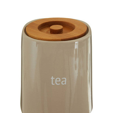 Orsina Fletcher Beige Ceramic Tea Canister – Airtight Kitchen Storage