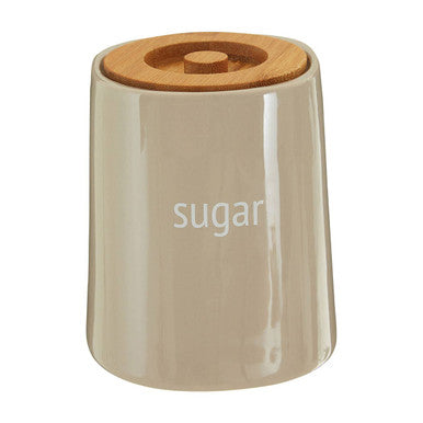 Orsina Fletcher Beige Ceramic Sugar Canister – Modern Kitchen Storage