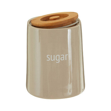 Orsina Fletcher Beige Ceramic Sugar Canister – Modern Kitchen Storage