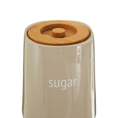Orsina Fletcher Beige Ceramic Sugar Canister – Modern Kitchen Storage