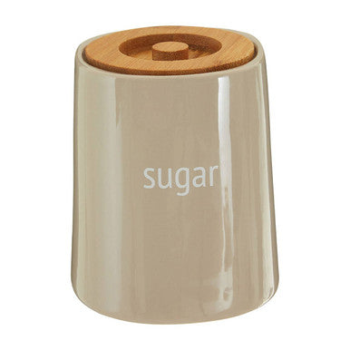 Orsina Fletcher Beige Ceramic Sugar Canister – Modern Kitchen Storage