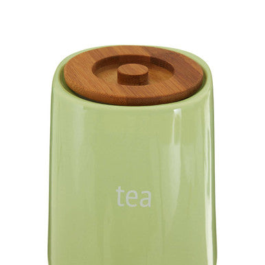 Orsina Fletcher Green Ceramic Tea Canister – Airtight Kitchen Storage