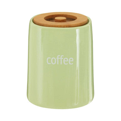Orsina Fletcher Green Ceramic Coffee Canister - Airtight Storage Jar