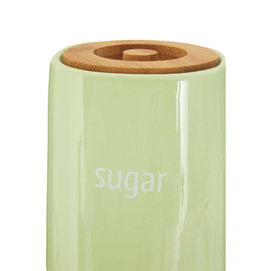Orsina Fletcher Green Ceramic Sugar Canister – Kitchen Storage Jar